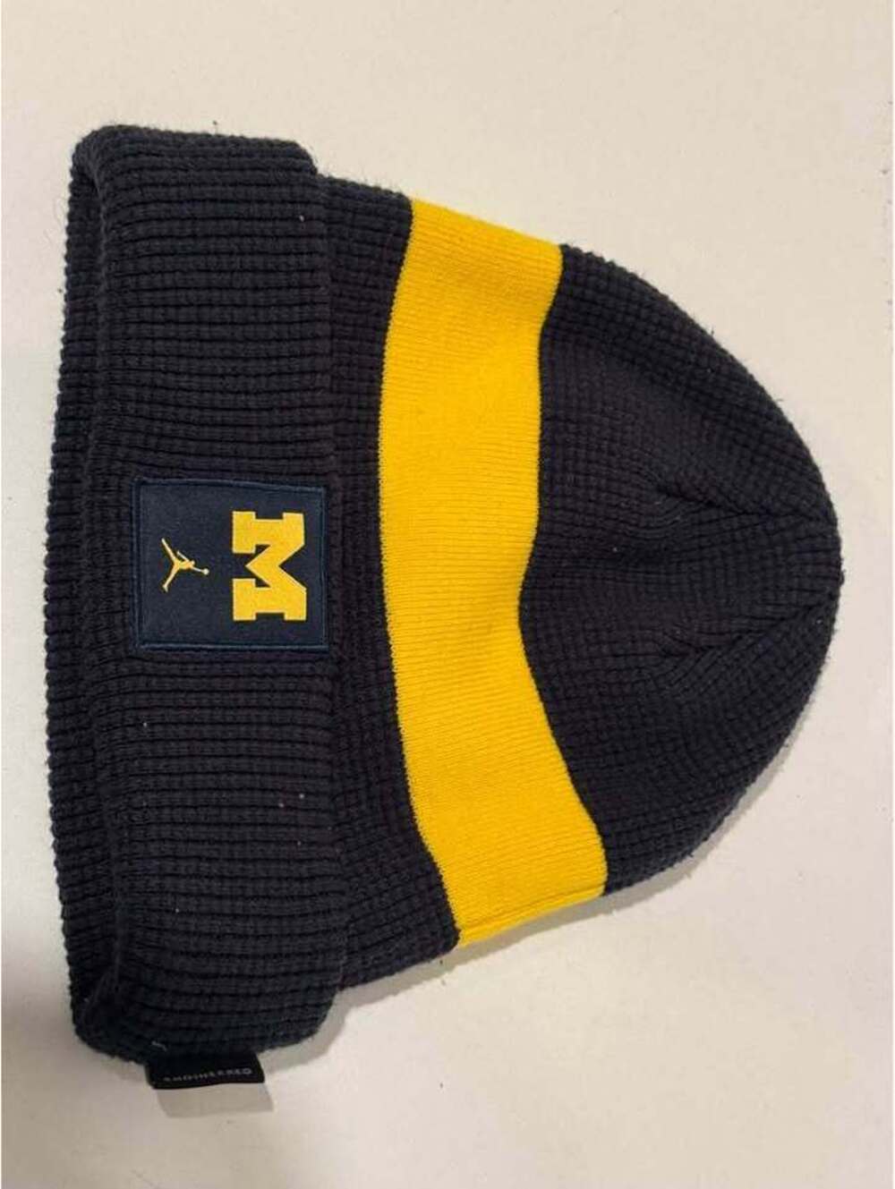 Team-Issued On-Field Michigan Wolverines Jordan Beanie - Picture 3 of 4